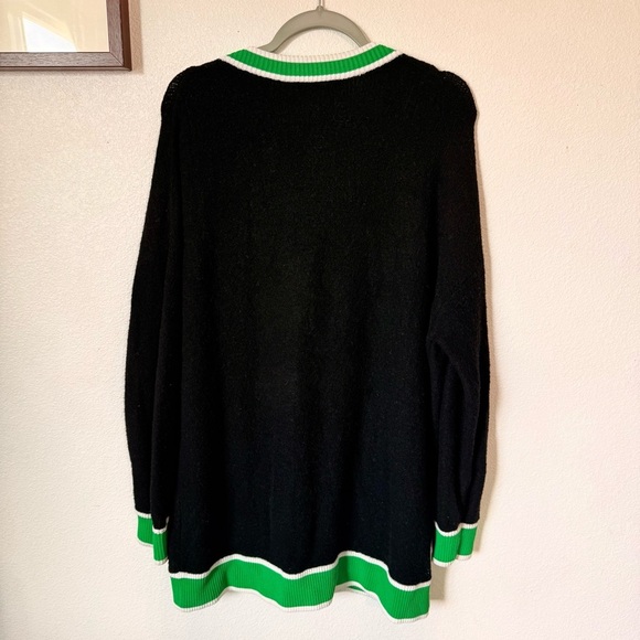 ALICE + OLIVIA BARRY OVERSIZED V-NECK CARDIGAN SIZE LARGE - Picture 7 of 10